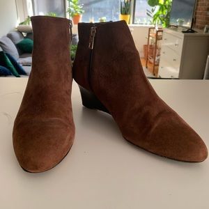 Brown Suede Coach Boots